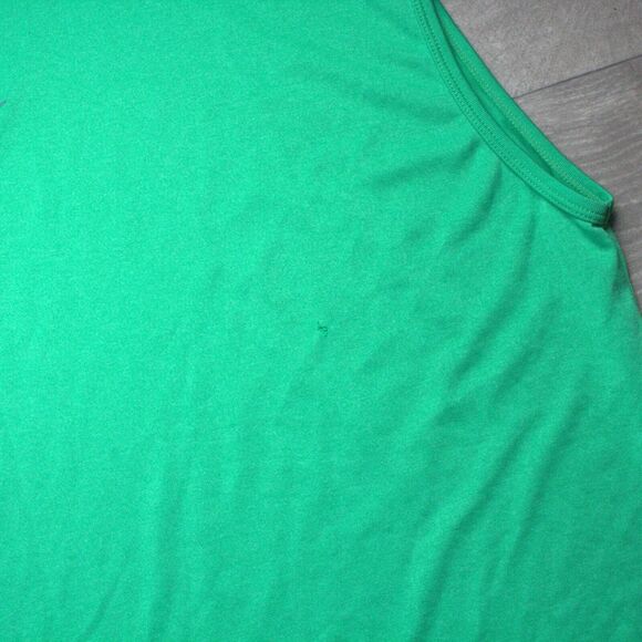 Nike Sleeveless Shirt Mens XL Center Swoosh Green Dri-Fit Gym Workout Training - Picture 3 of 4